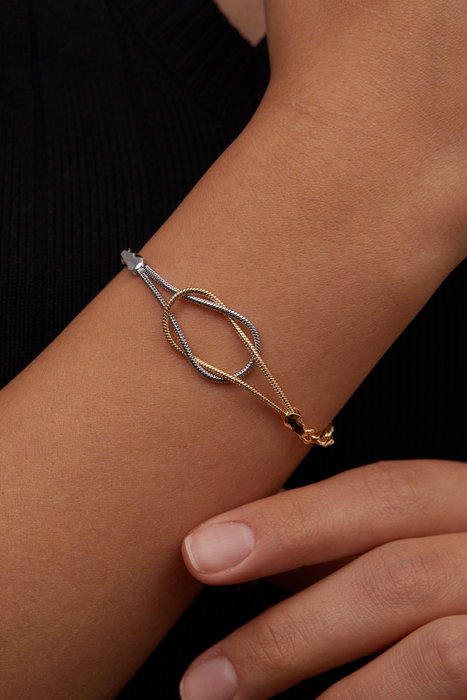 Heliophilia Silver Pulsera de Metal Plata y Oro CBL9752 Heliophilia Silver Pulsera de Metal Plata y Oro CBL9752